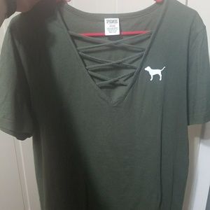 Victoria's secret criss cross top.